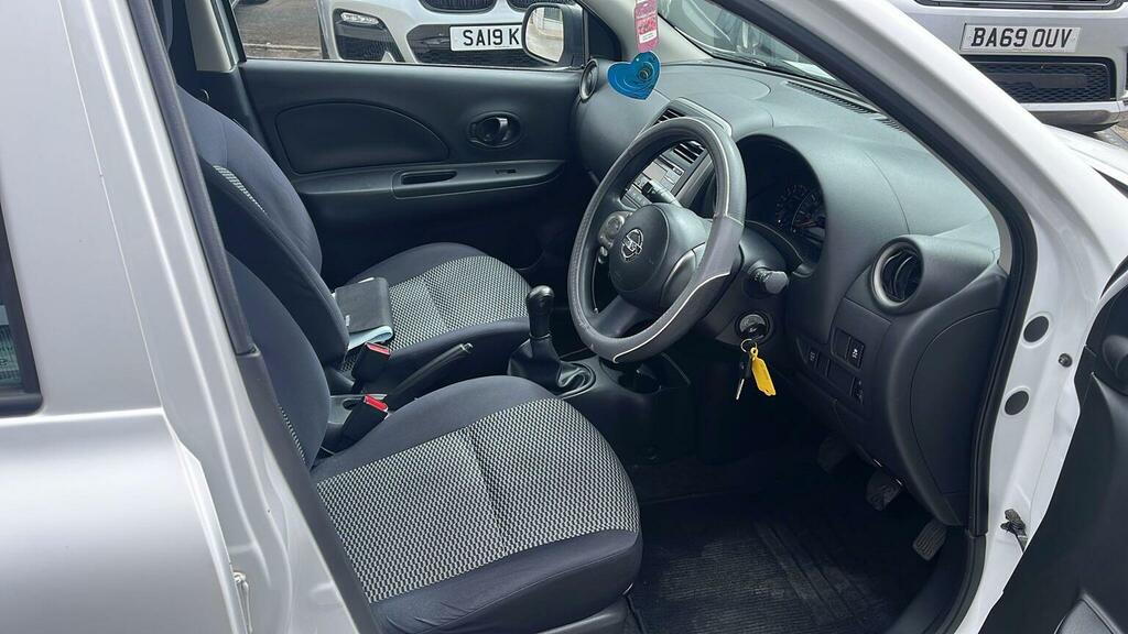 Nissan Micra 1.2 Visia Euro 5 White #4