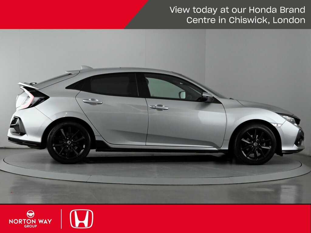 Honda Civic 1.0 Vtec Turbo Ex Sport Line Hatchback Silver #2