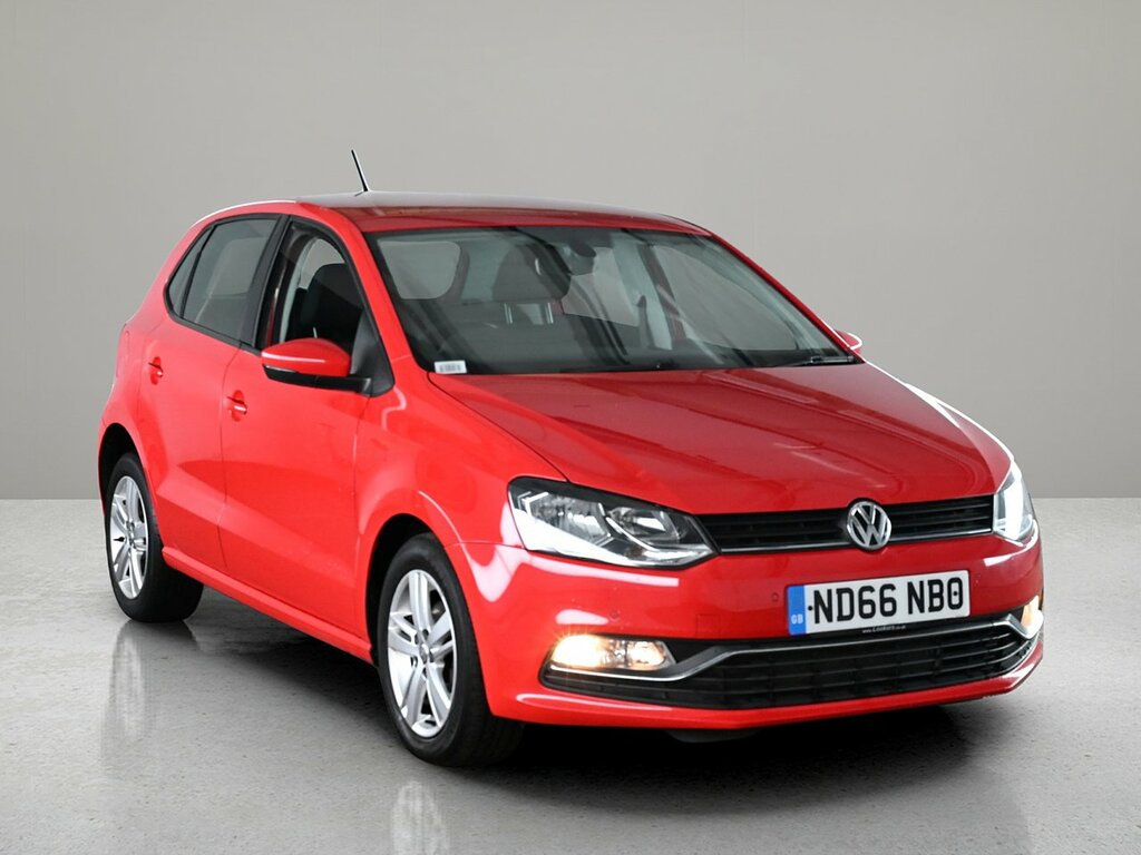 Volkswagen Polo 1.0 Bluemotion Tech Match Edition Hatchback Pe Red