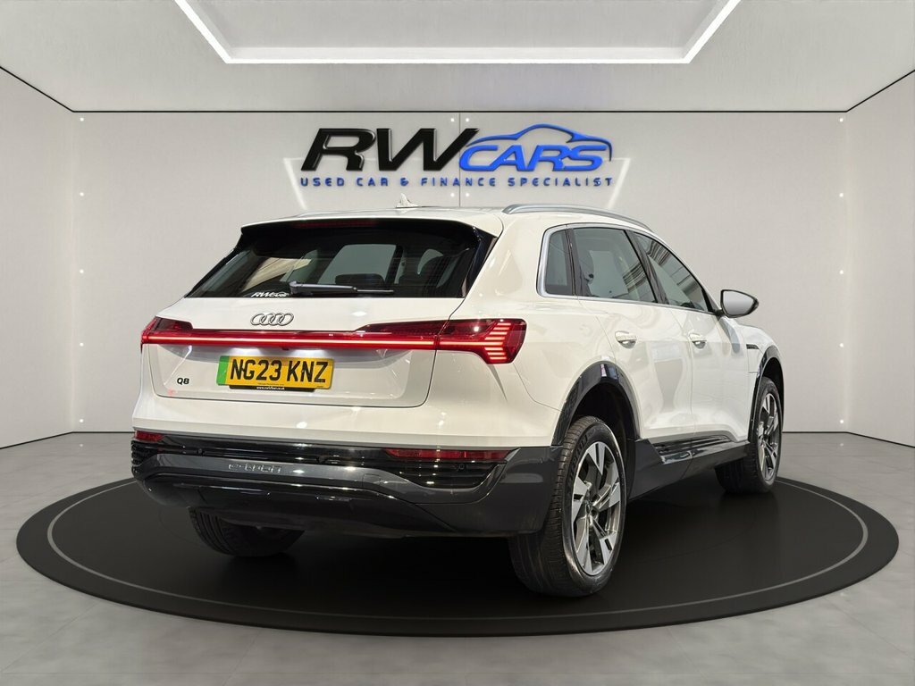Audi Q8 e tron Suv White #4