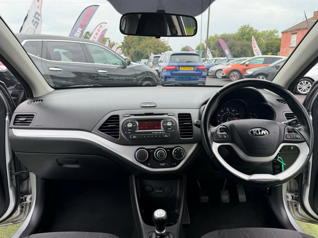 Kia Picanto 1.0 City Hatchback Euro 5 68 Bh Silver #2