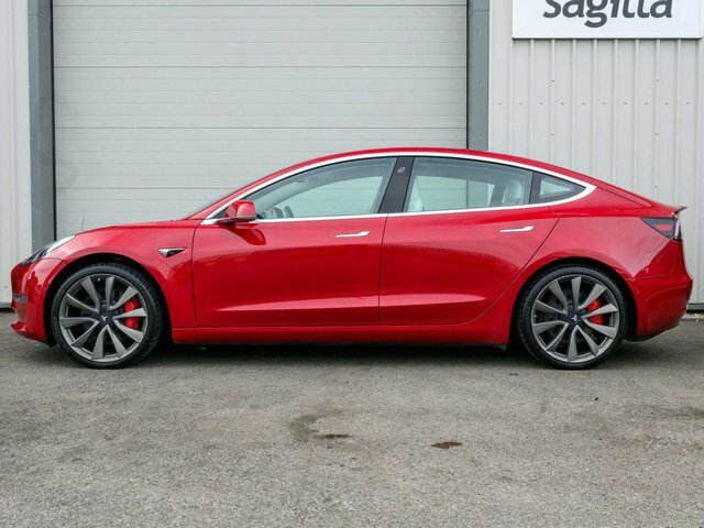 Tesla Model 3 2019 Dual Motor Performance Saloon GJ69WBF Red #5