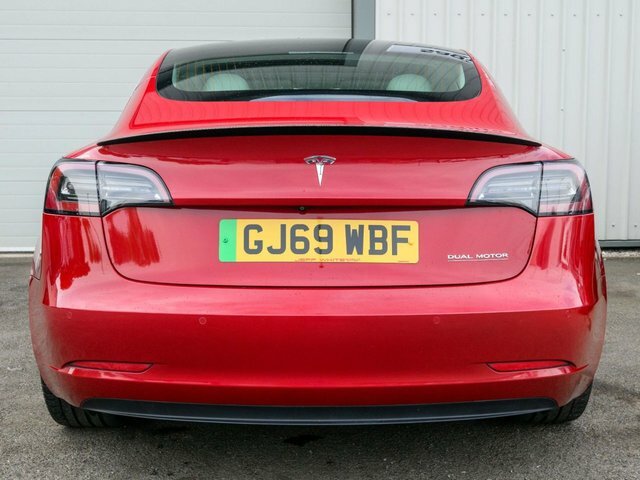 Tesla Model 3 2019 Dual Motor Performance Saloon GJ69WBF Red #6