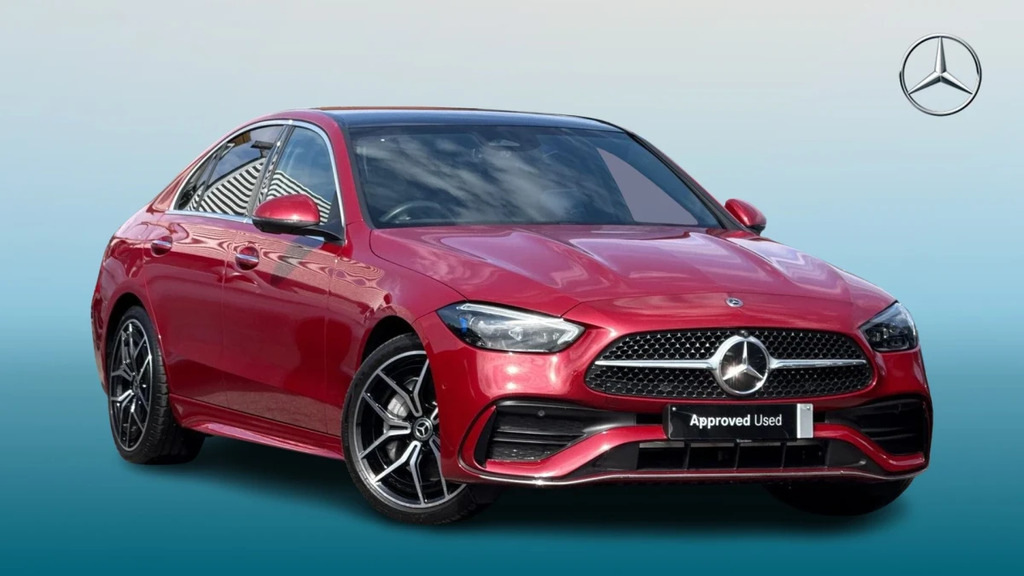 Mercedes-Benz C Class C 300 Amg Line Prem Mhe Silver