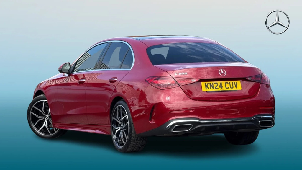 Mercedes-Benz C Class C 300 Amg Line Prem Mhe Silver #2