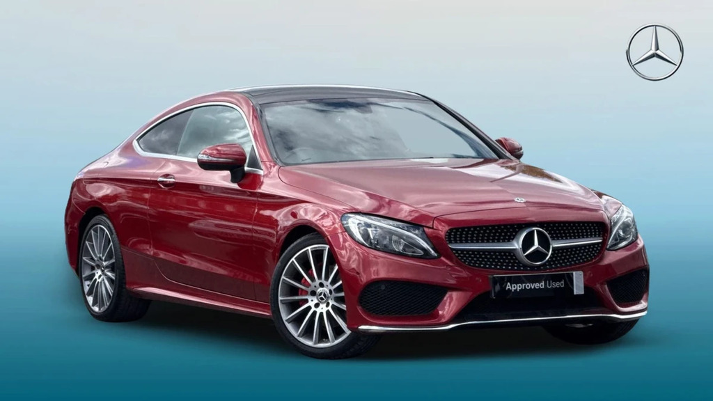 Mercedes-Benz C Class C 200 Amg Line Prem Mhe Red