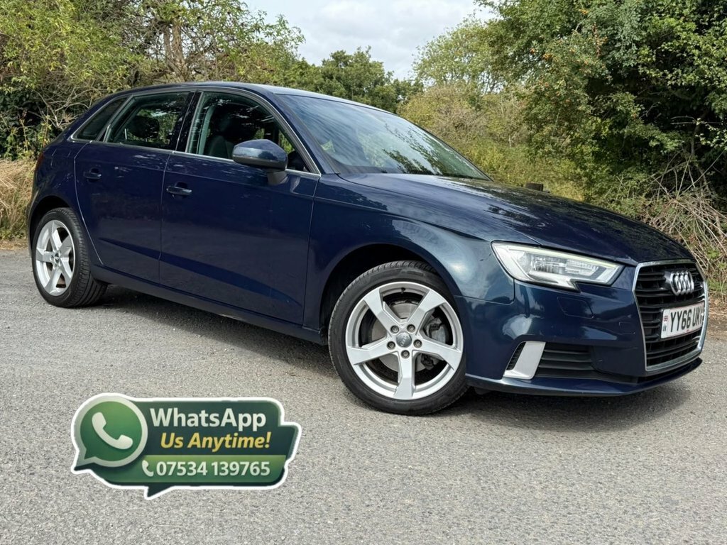 Audi A3 1.6L Sport YY66UKV Blue