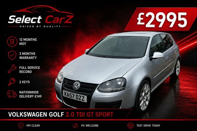 Volkswagen Golf 2007 2.0 Tdi Dpf Gt Sport Hatchback Man Silver