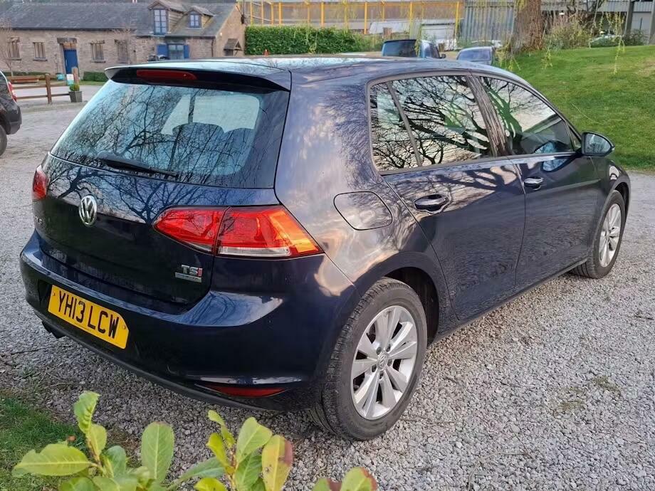 Volkswagen Golf Se YH13LCW Blue #2
