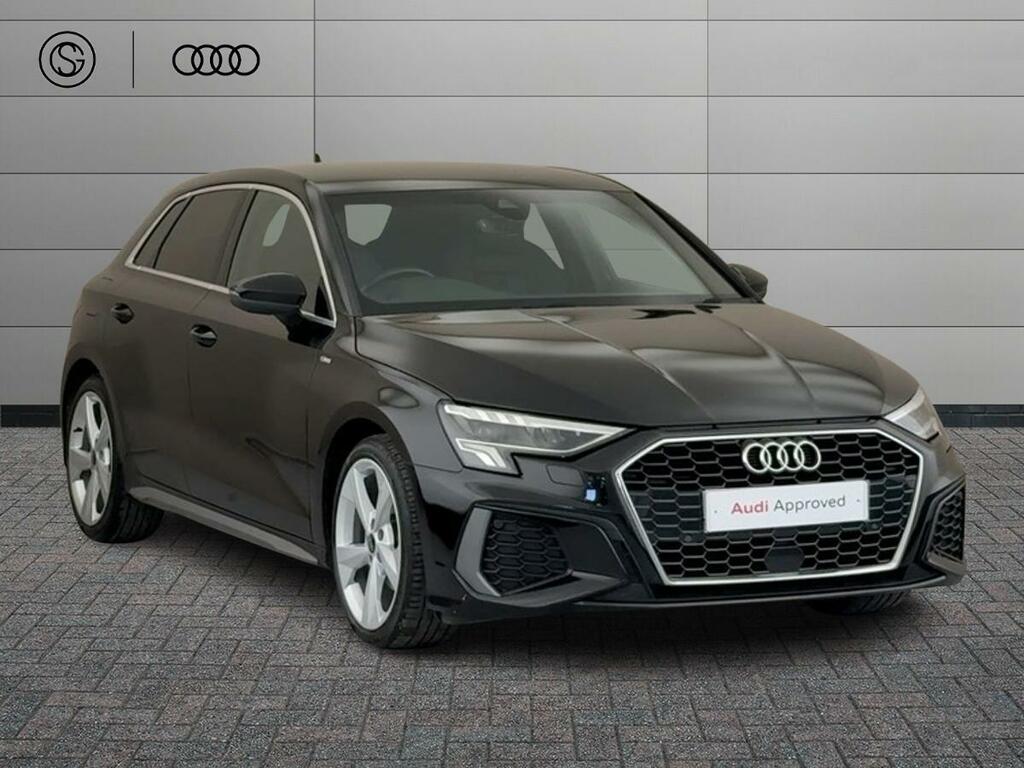 Audi A3 2.0 Tdi 35 S Line Sportback S Tronic Euro 6 Ss Black