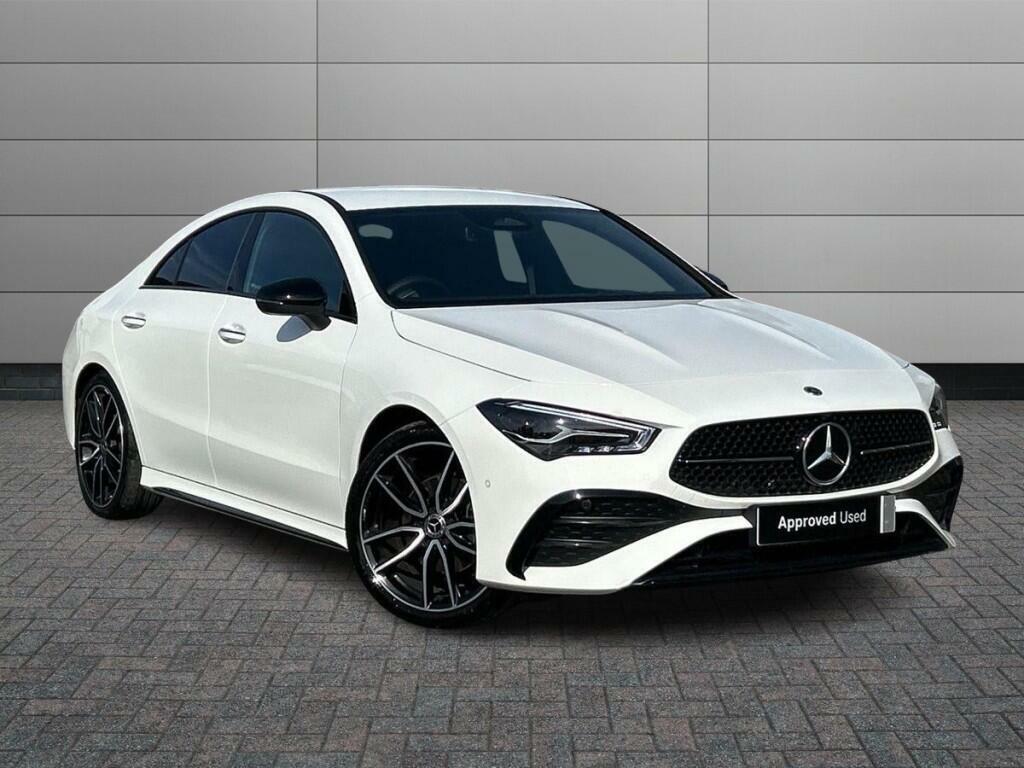 Mercedes-Benz CLA Class 1.3 Cla180h Mhev Amg Line Premium Coupe 7G-dct E White