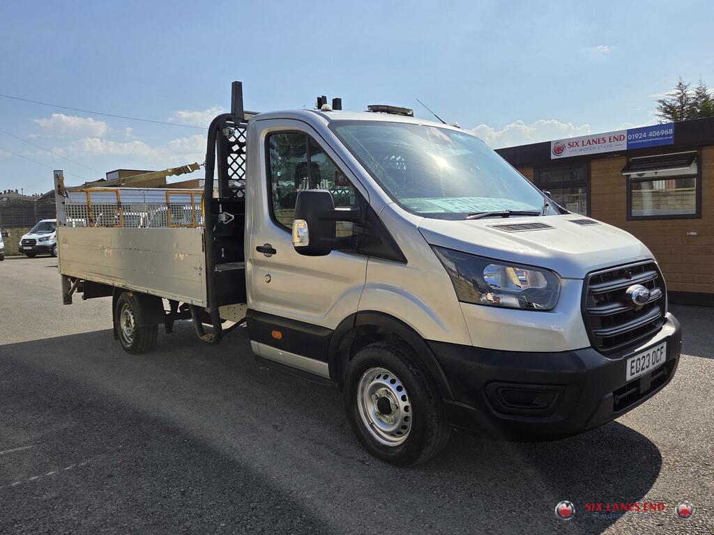 Ford Transit Custom 2.0 350 Ecoblue Leader Dropside Silver