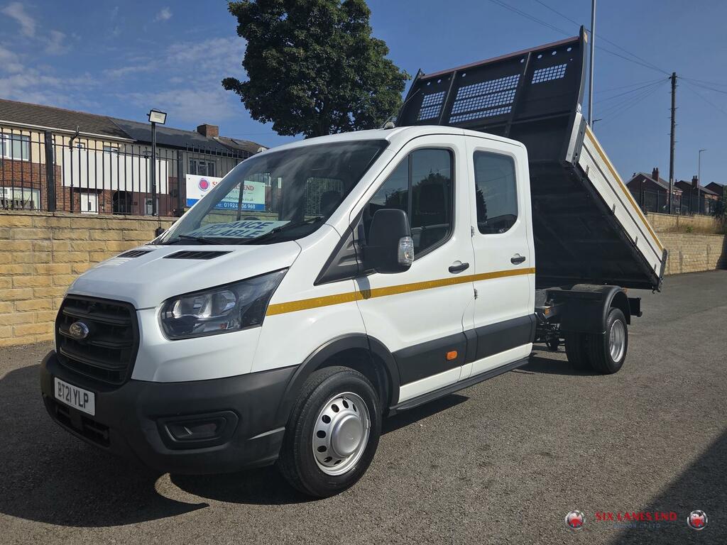 Ford Transit Custom 2.0 350 Ecoblue Leader Tipper Double Cab Diese BT21YLP White #5