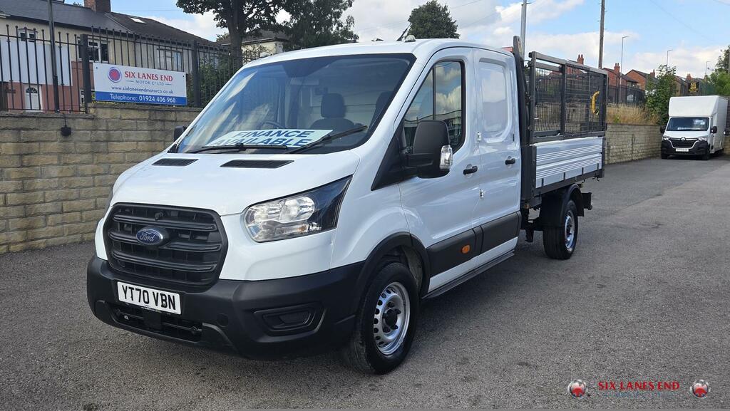 Ford Transit Custom 2.0 350 Ecoblue Leader Tipper Double Cab Diese YT70VBN White #6
