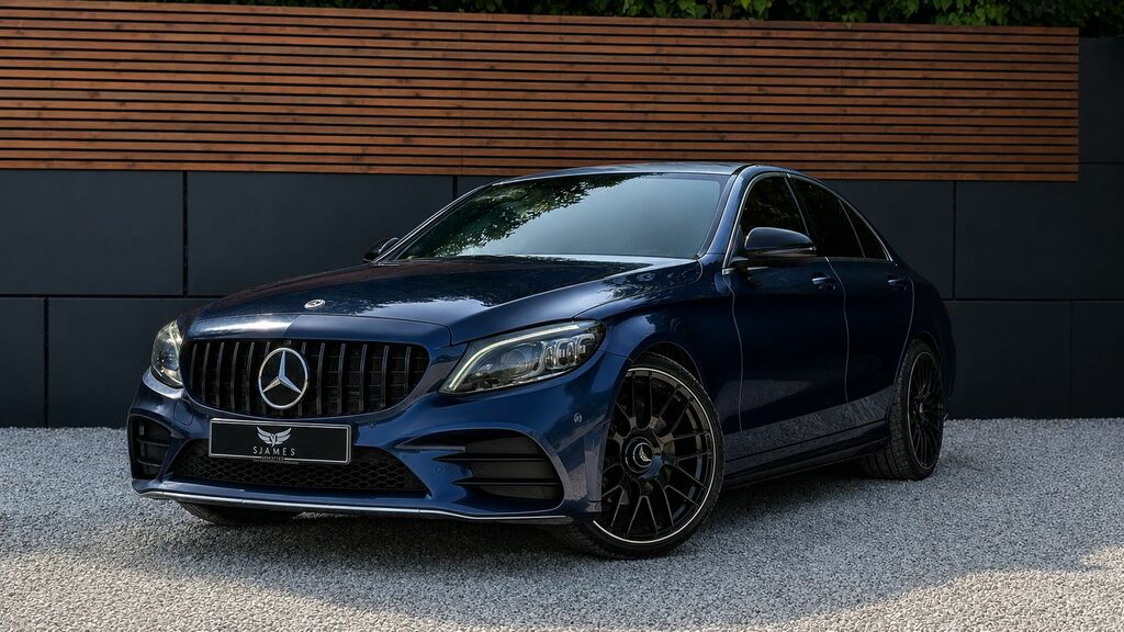 Mercedes-Benz C Class 2020 2.0 C300d Amg Line Edition Premium Saloon 4 Blue