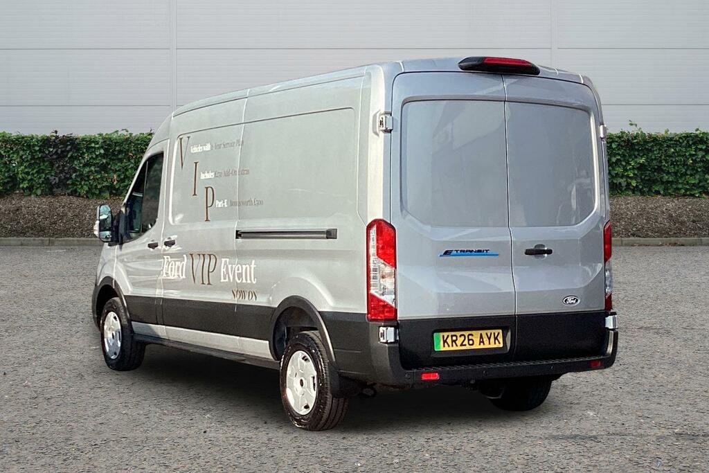 Ford Transit Custom Ford E-transit 350 L3 Rwd 135Kw 89Kwh Trend Chassi KR26AYK Silver #2