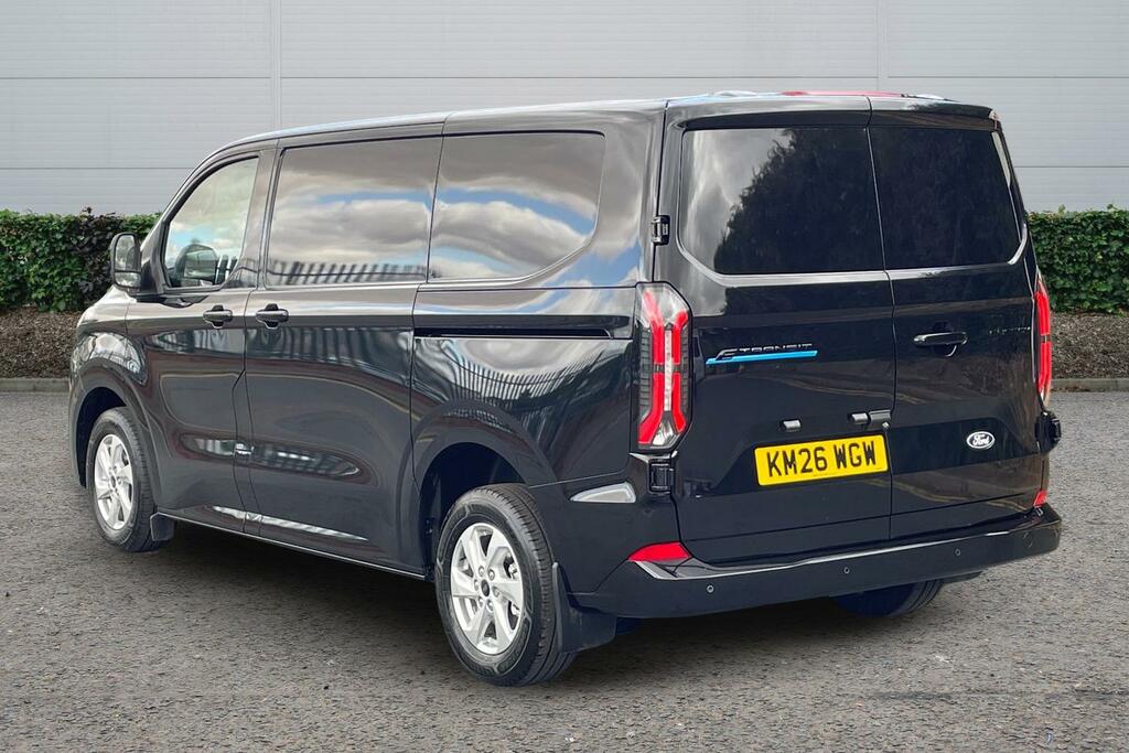 Ford Transit Custom Ford E-transit Custom 320 L1 E 100Kw 71Kwh H1 Van KM26WGW Black #2