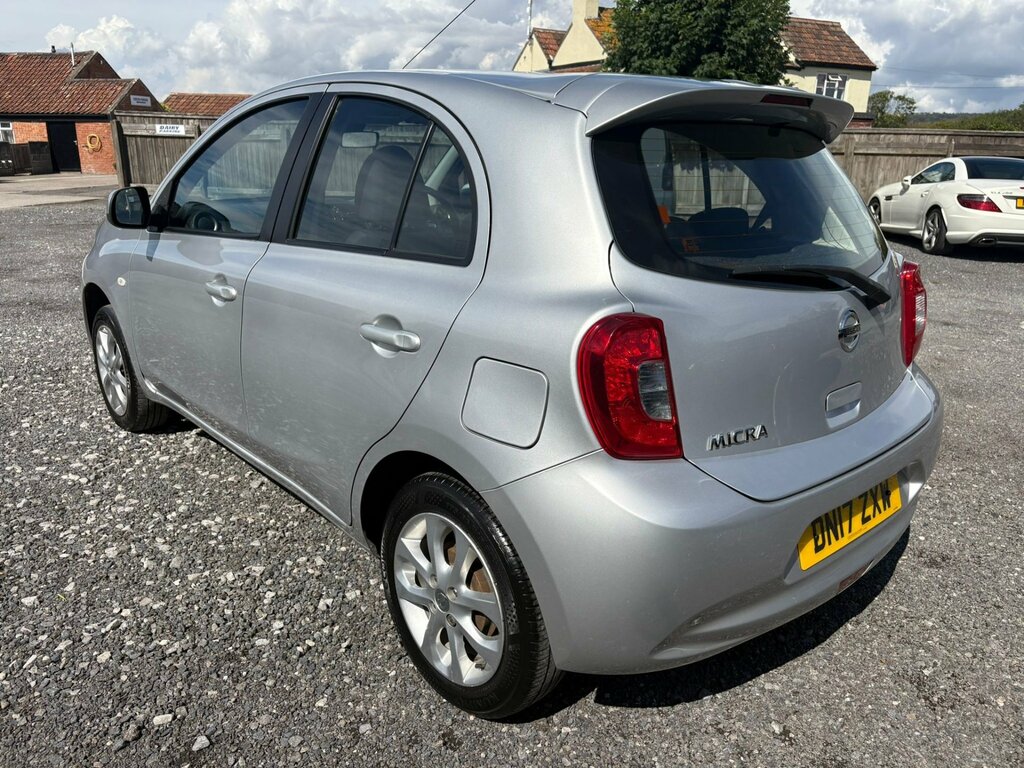 Nissan Micra 1.2 Acenta Hatchback Euro 6 80 DN17ZXW Silver #4
