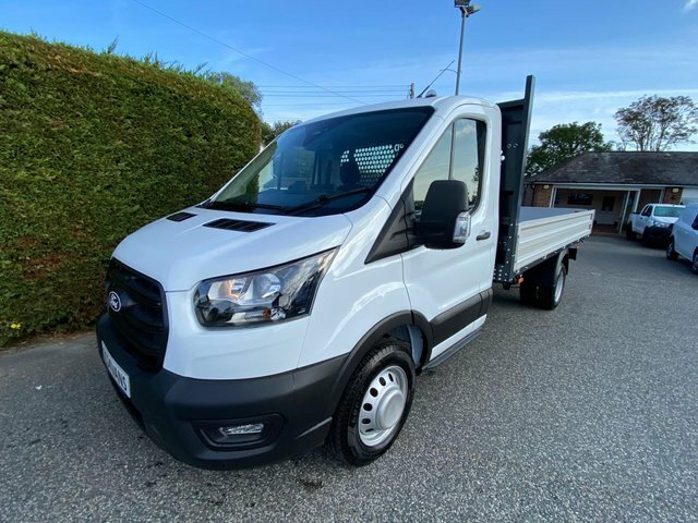 Ford Transit Custom 350 Leader L4 Lwb 4.2 Metre Dropside Drw 2.0 Ecobl SC76YBJ White #2