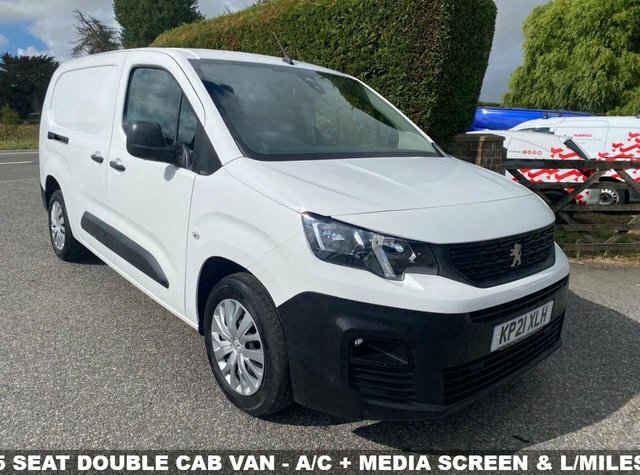 Peugeot Partner 950 Professional L2 Long Wheelbase 5 Seat Crew Van White