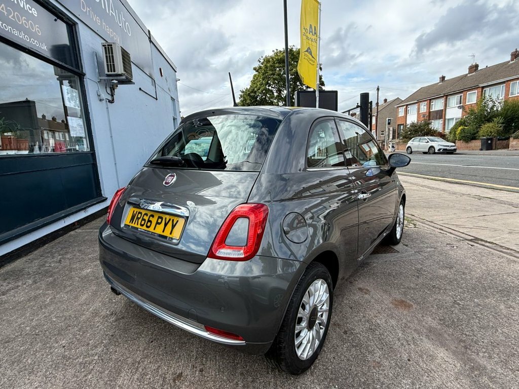 Fiat 500 Lounge Hatchback Grey #3