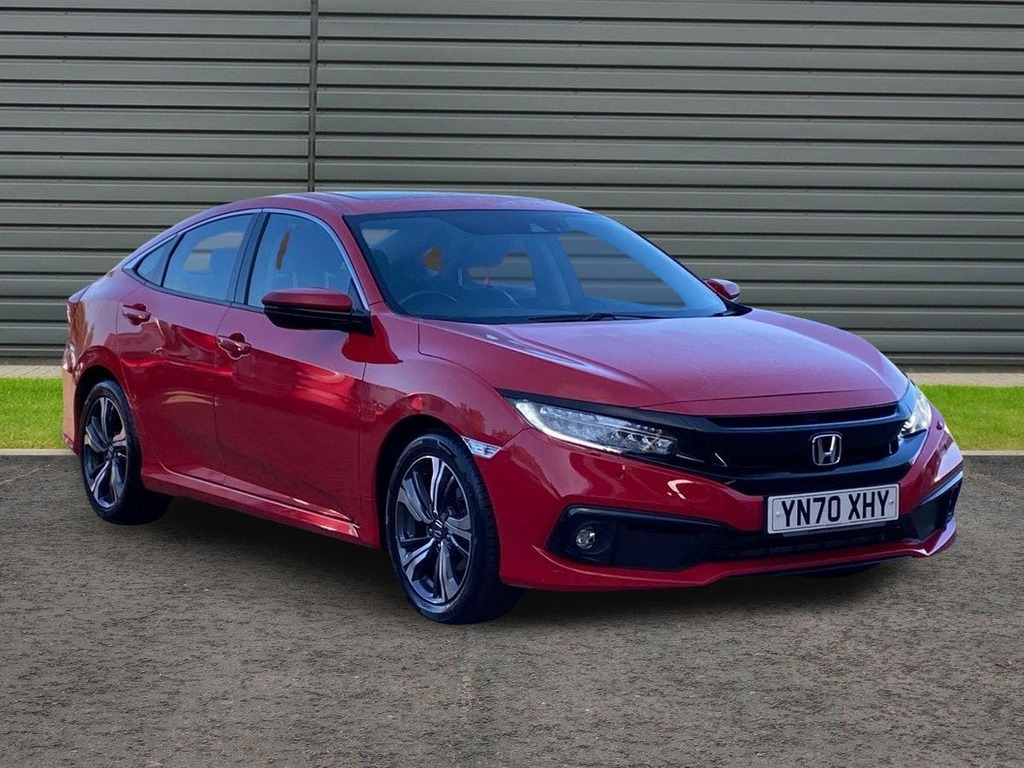 Honda Civic 1.0 Vtec Turbo Ex Saloon Cvt Red