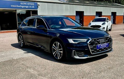Audi A6 Estate Blue #3