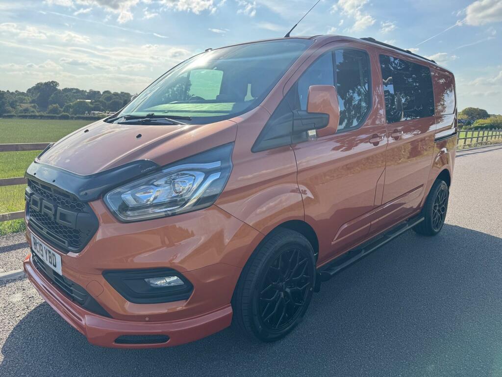 Ford Transit Custom 2.0 300 Ecoblue Limited Crew Van L1 H1 Euro 6 BL19YBD Orange #6