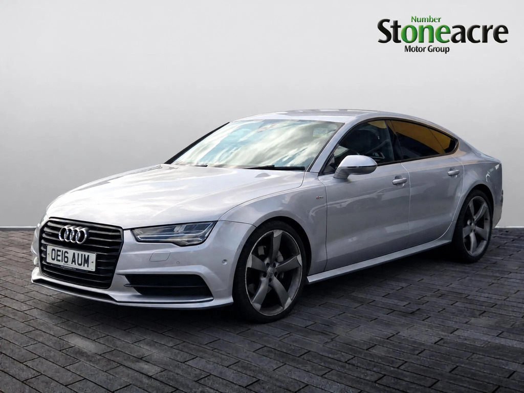 Audi A7 3.0 Tdi V6 Black Edition Sportback S Tronic Quattr Silver #3