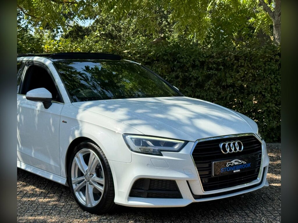 Audi A3 1.5 Tfsi Cod S Line Sportback S Tronic Euro 6 Ss RJ17YMY White #6