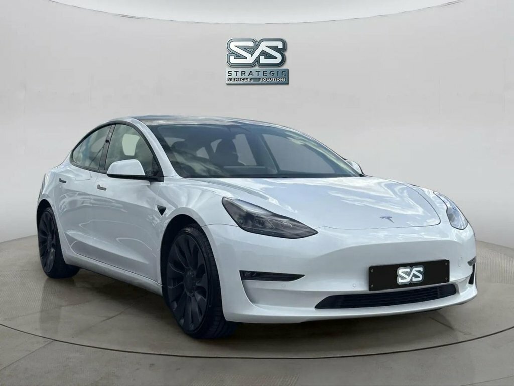 Tesla Model 3 Saloon AJ21KVE White #2