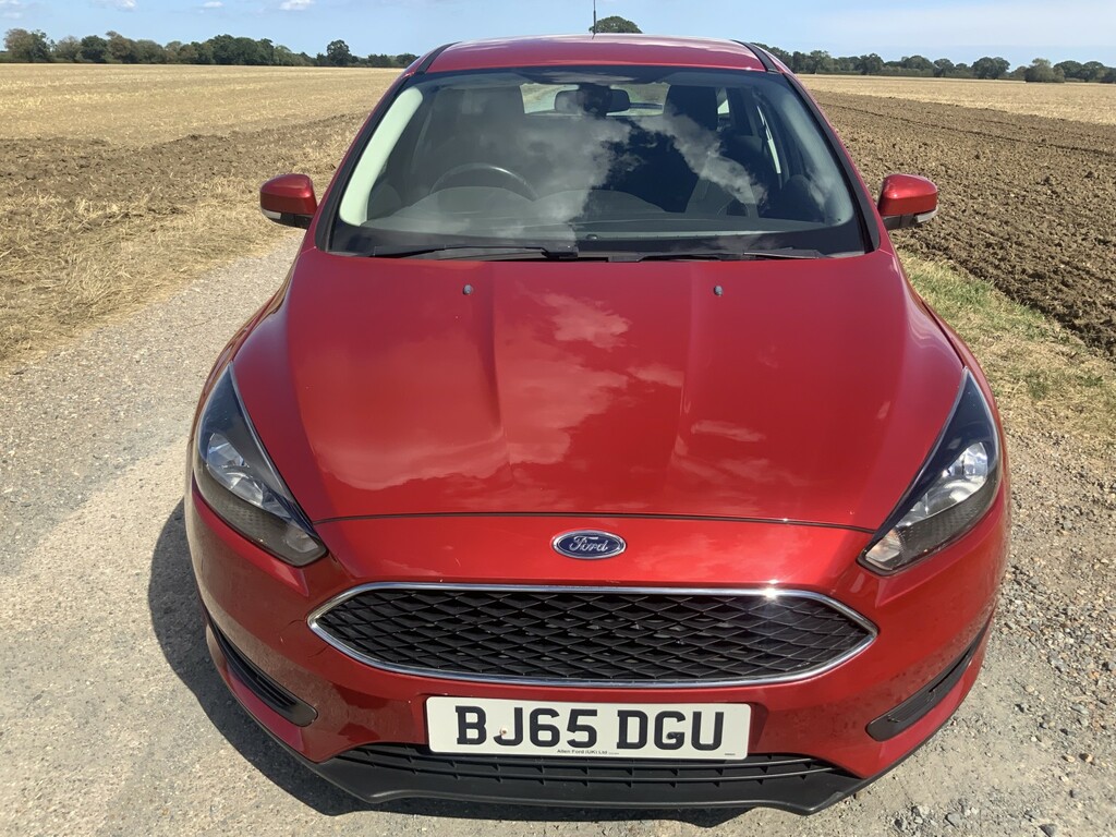 Ford Focus 1.0 T Ecoboost Zetec 2015 BJ65DGU Red #4