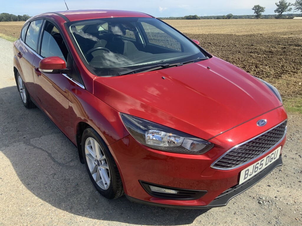 Ford Focus 1.0 T Ecoboost Zetec 2015 BJ65DGU Red #2