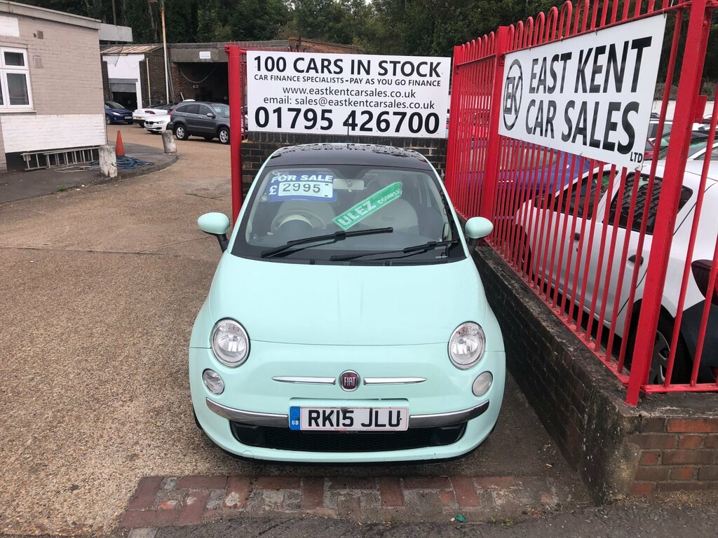 Fiat 500 1.2 Lounge Hatchback Euro 6 Ss Green #2