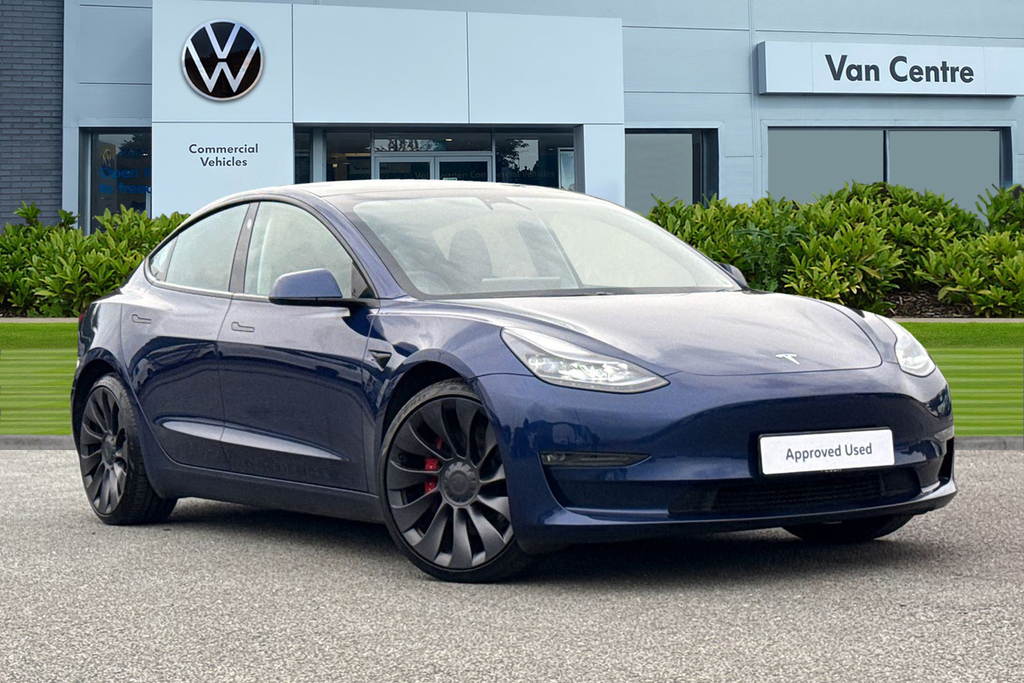 Tesla Model 3 Performance Awd Performance Upgrade Blue