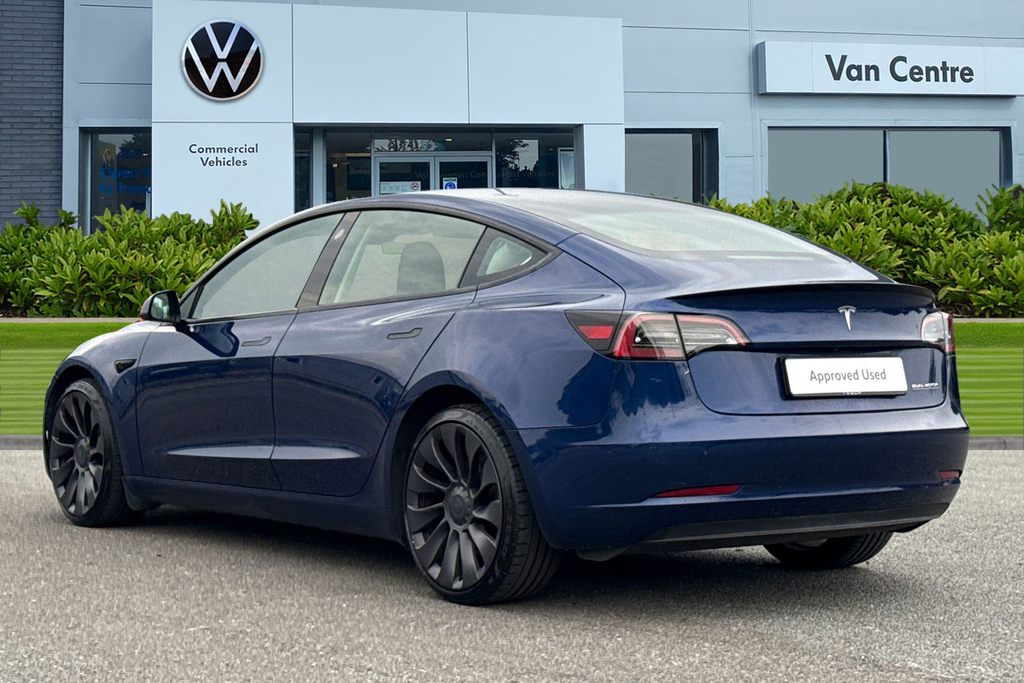Tesla Model 3 Performance Awd Performance Upgrade Blue #2