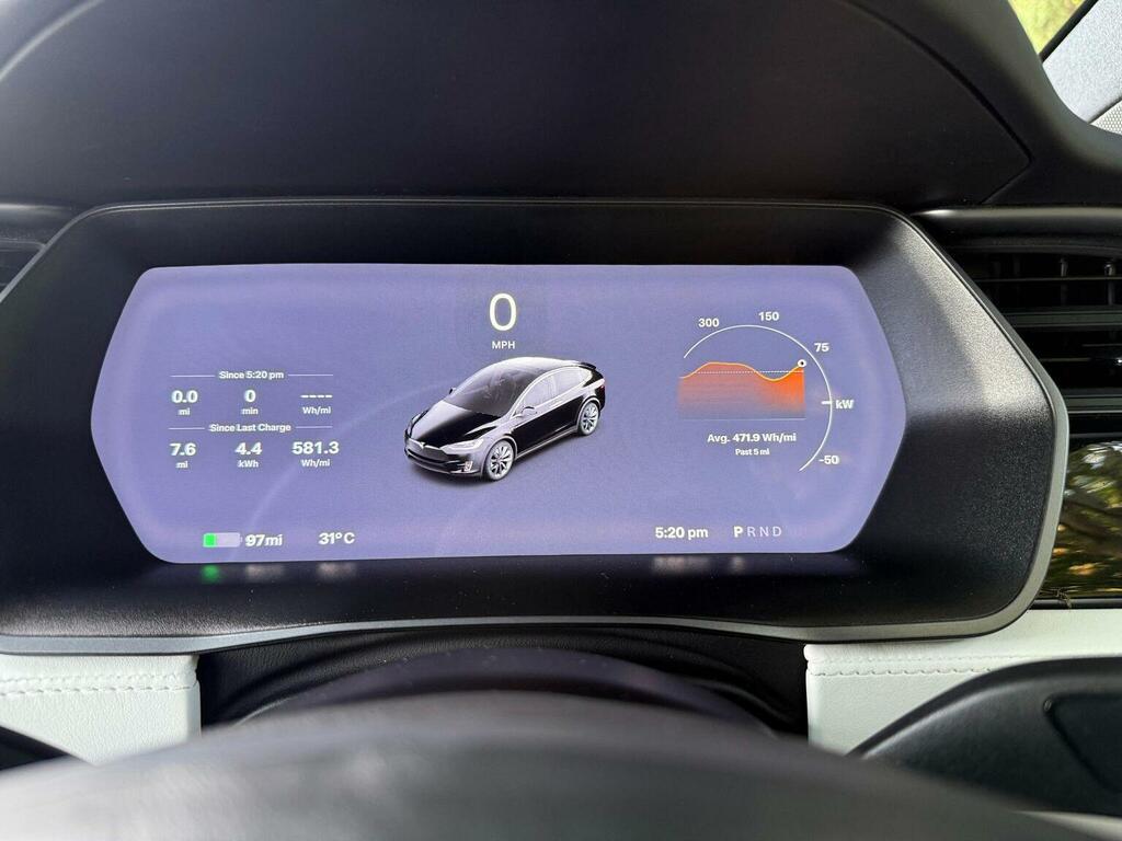 Tesla Model X Long Range Awd 7 White #20