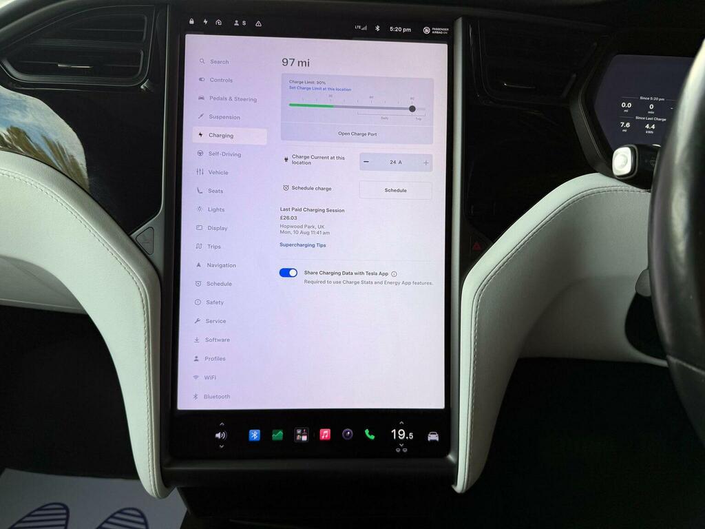 Tesla Model X Long Range Awd 7 White #27