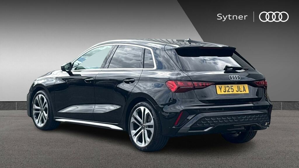 Audi A3 35 Tfsi S Line S Tronic Tech Pack YJ25JLA Black #3