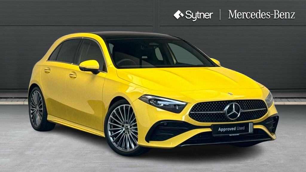 Mercedes-Benz A Class A180 Amg Line Premium Plus Yellow