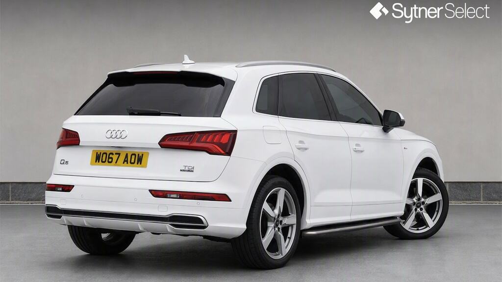 Audi Q5 2.0 Tdi Quattro S Line S Tronic Tech Pack WO67AOW White #4
