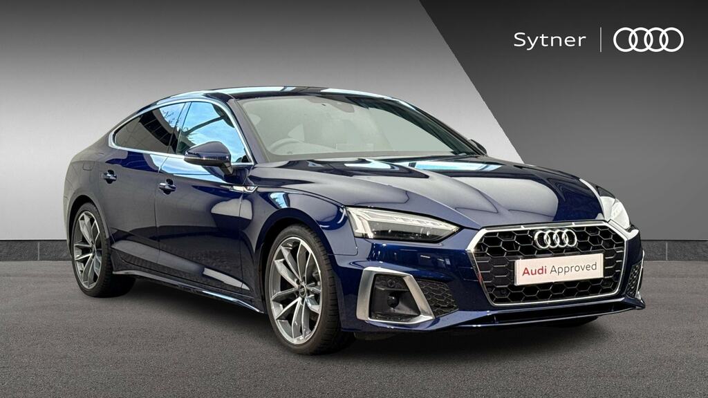 Audi A5 35 Tdi S Line S Tronic GV21FNN Blue