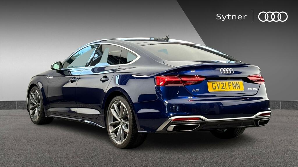Audi A5 35 Tdi S Line S Tronic GV21FNN Blue #3