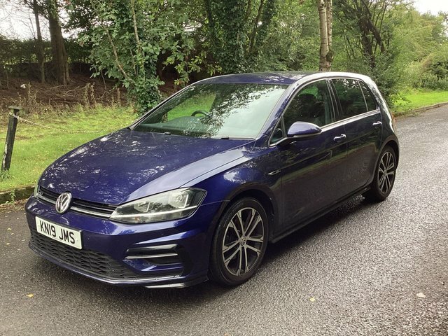 Volkswagen Golf Tdi R-line Hatchback KN19JMS Blue #4