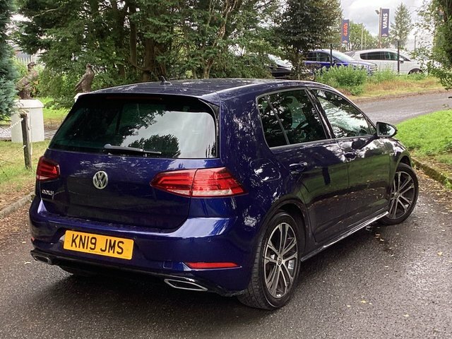 Volkswagen Golf Tdi R-line Hatchback KN19JMS Blue #3