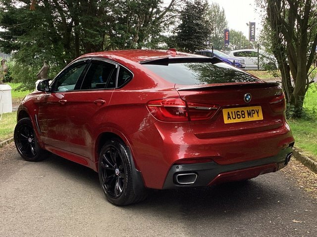 BMW X6 30D M Sport Suv AU68MPY Red #4