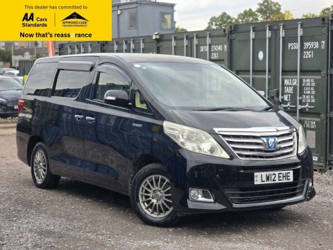 Toyota Alphard 1Keyhybridlowmiles7seater Black