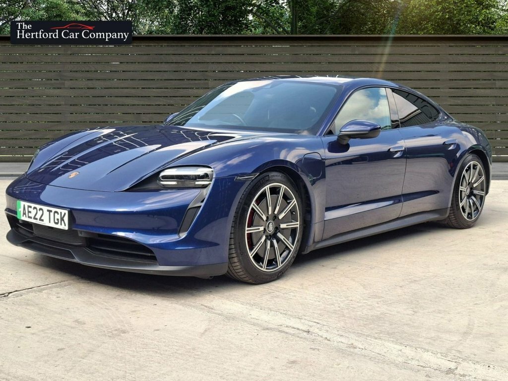 Porsche Taycan Saloon AE22TGK Blue #3