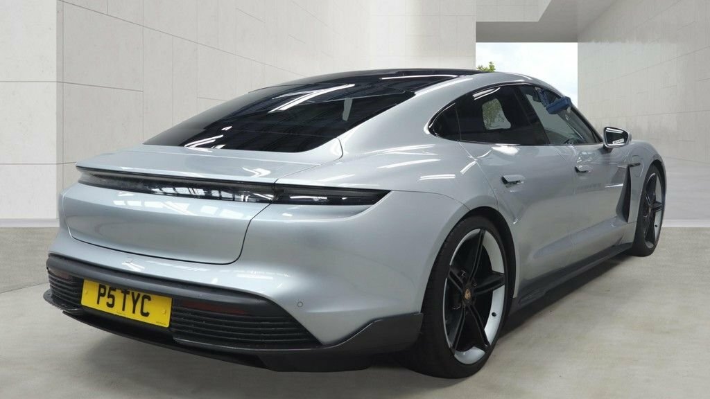 Porsche Taycan Saloon Silver #4