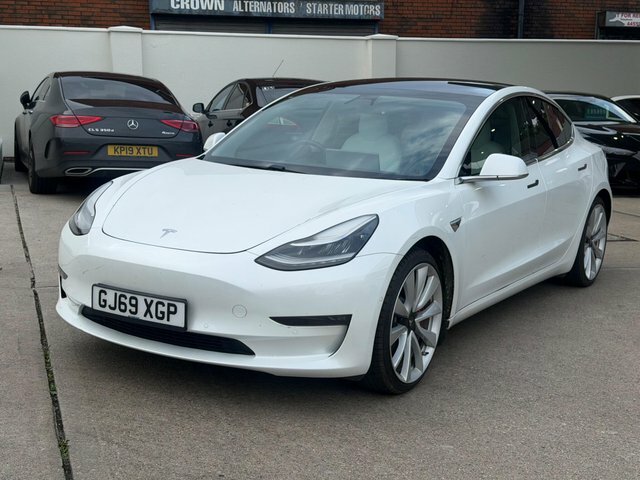 Tesla Model 3 2019 Dual Motor Performance 4Wde Perfo GJ69XGP White #2